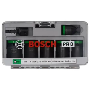 آچار بکس فشار قوی بوش مدل 1/2 Impact Pro مجموعه 7 عددی