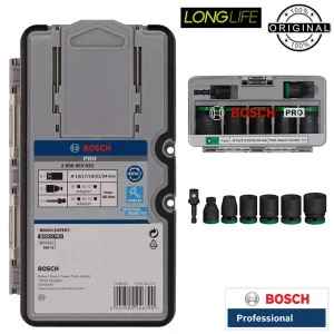 آچار بکس فشار قوی بوش مدل 1/2 Impact Pro مجموعه 7 عددی