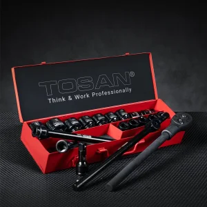آچار بکس فشار قوی توسن مدل T3435-19IBI درایو 3/4 اینچ مجموعه 19 عددی