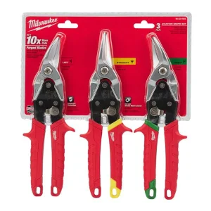 قیچی ورق بر میلواکی مدل Aviation Metal Snips Set مجموعه 3 عددی