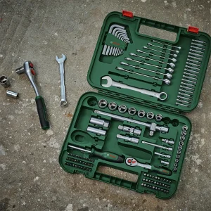 آچار و سری پیچ گوشتی بوش مدل  BOX BIT 132 Professional مجموعه 132 عددی