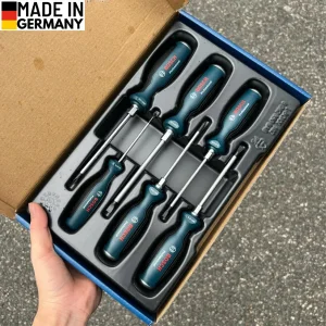 پیچ گوشتی ضربه خور دو سو و چهارسو بوش مدل SCR06 BO مجموعه 6 عددی