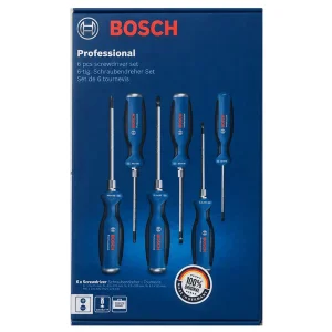 پیچ گوشتی چکش خور بوش مدل حرفه ای کد SL/PH Professional BOX6 مجموعه 6 عددی