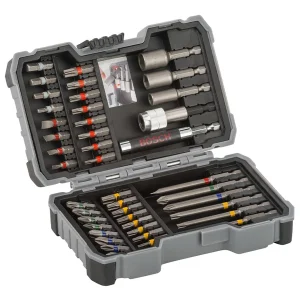 سری پیچ گوشتی و بکس سردریلی بوش مدل BO-43 PCS BOX مجموعه 43 عددی