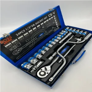 سری آچار بکس و آچار بکس باس مدل LIFE_STYLE کد BS_123T160_24 مجموعه 24 عددی