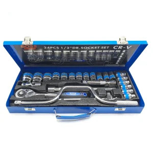 آچار بکس جغجغه ای باس مدل 24PCS-CR-V مجموعه 24 عددی