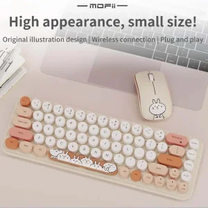 کیبورد و ماوس بیسیم مافی مدل I bean pro، سوییچ ممبران، Tenkeyless