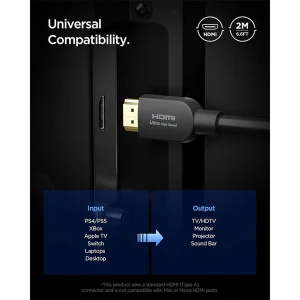 کابل HDMI اسپیگن مدل EB20HH طول 2 متر