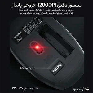 کیبورد و ماوس بی سیم مافی مدل 888، سوییچ ممبران، Tenkeyless