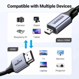 کابل تبدیل Micro HDMI به HDMI یوگرین مدل HD164-15516 طول 1 متر