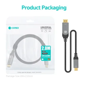 کابل تبدیل HDMI به USB-C کوتتسی مدل 87410 طول 2 متر