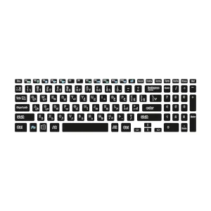 برچسب حروف فارسی کیبورد توییجین و موییجین مدل black 01 مناسب برای لپ تاپ Dell inspiron 3521