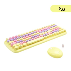 کیبورد و ماوس بی سیم مافی مدل CANDY XR، سوییچ ممبران ، Full Size