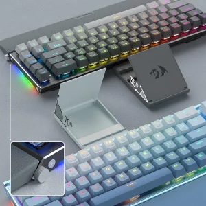 کیبورد مخصوص بازی ردراگون مدل SHACO K641 GW PRO، مکانیکال سوییچ قرمز، Tenkeyless، نورپردازی RGB