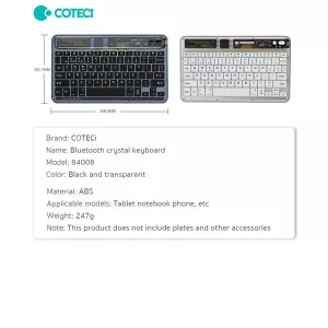 کیبورد بیسیم کوتتسی مدل  84008