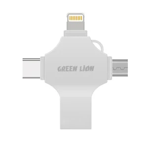 فلش مموری گرین لاین مدل 4in1 ظرفیت 512 گیگابایت با رابط لایتنینگ / USB-A‌ /USB-C / MicroUSB