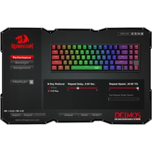 کیبورد مخصوص بازی ردراگون مدل Deimos K599