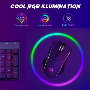 ماوس بی سیم گیمینگ ردراگون مدل M914 RGB