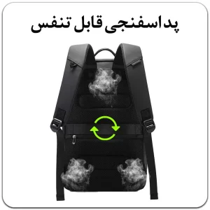 کوله پشتی لپ تاپ بنج مدل BG-2952 مناسب برای لپ تاپ 14.1 تا 15.6 اینچی