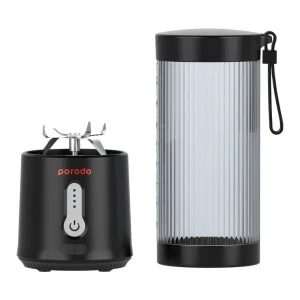 شیکر قابل حمل مدل LIFESTYLE portable Blender with extra Botton lid 4PD-LFST017-BK