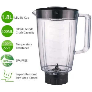 مخلوط کن و آسیاب کن 1.8 لیتری جی پاس مدل GSB44034N