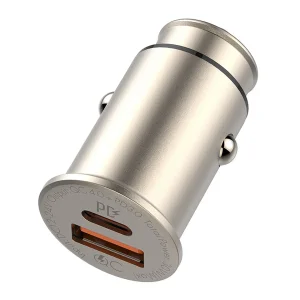 شارژر فندکی الدینیو مدل C506Q به همراه کابل تبدیل microUSB