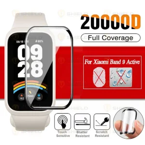 محافظ صفحه نمایش آلتیمیت شیلد مدل Nano Pmma مناسب برای ساعت هوشمند شیائومی Smart Band 9 Active بسته دو عددی