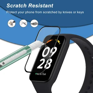 محافظ صفحه نمایش زیرو مدل Nano Pmma ZR مناسب برای ساعت هوشمند شیائومی Smart Band 9 Active بسته دو عددی