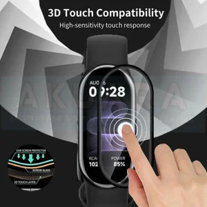 محافظ صفحه نمایش آکوآرا مدل PMMA مناسب برای ساعت هوشمند شیائومی Mi Band 5 12mm بسته سه عددی