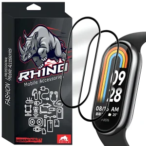 محافظ صفحه نمایش راینو مدل PMMA مناسب برای ساعت هوشمند شیائومی Mi Band 10 بسته 2 عددی