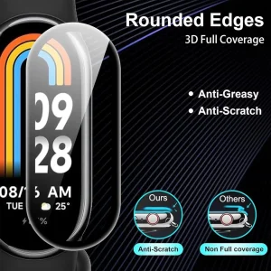 محافظ صفحه نمایش راینو مدل PMMA مناسب برای ساعت هوشمند شیائومی Mi Band 10 بسته 2 عددی