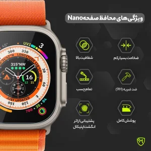 محافظ صفحه نمایش مولتی نانو مدل X-S2N مناسب برای ساعت هوشمند شیائومی Band 8 Pro بسته دو عددی