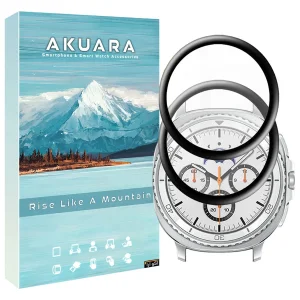 محافظ صفحه نمایش آکوآرا مدل PMMA مناسب برای ساعت هوشمند سامسونگ Galaxy Watch 8 Classic 46mm بسته دو عددی