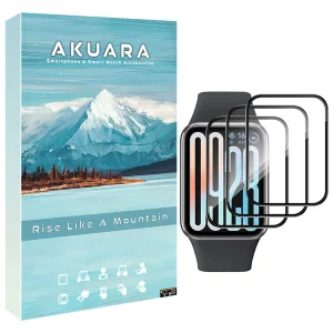 محافظ صفحه نمایش آکوآرا مدل PMMA GLS مناسب برای ساعت هوشمند شیائومی Mi Band 9 Pro 43mm بسته سه عددی