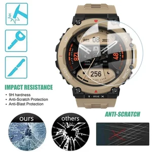 محافظ صفحه نمایش لاین مدل RB007 مناسب برای ساعت هوشمند شیائومی Smart Watch Amazfit T Rex 2 بسته سه عددی