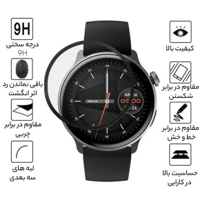محافظ صفحه نمایش راینو مدل PMMA مناسب برای ساعت هوشمند میبرو Lite 2