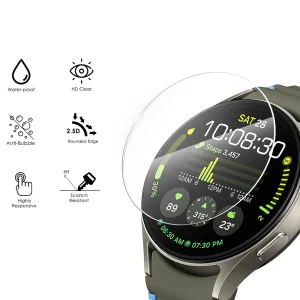 محافظ صفحه نمایش راینو مدل R-Glass مناسب برای ساعت هوشمند سامسونگ Galaxy Watch 7 44mm بسته 2 عددی