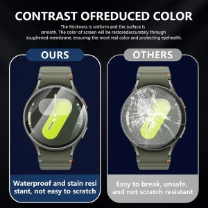 محافظ صفحه نمایش راینو مدل R-Glass مناسب برای ساعت هوشمند سامسونگ Galaxy Watch 7 44mm بسته 2 عددی