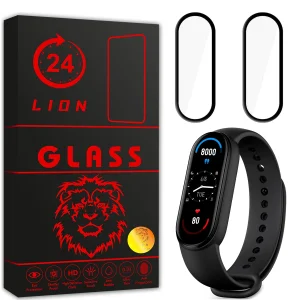 محافظ صفحه نمایش لاین مدل RT007 مناسب برای ساعت هوشمند شیائومی Mi Band 6 بسته دو عددی