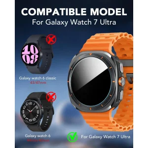 محافظ صفحه نمایش راینو مدل R-Glass مناسب برای ساعت هوشمند سامسونگ Galaxy Watch 7 Ultra بسته 2 عددی