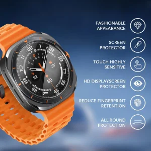 محافظ صفحه نمایش راینو مدل R-Glass مناسب برای ساعت هوشمند سامسونگ Galaxy Watch 7 Ultra بسته 2 عددی