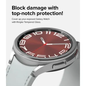 محافظ صفحه نمایش راینو مدل R-Glass مناسب برای مچ بند هوشمند سامسونگ Galaxy Watch 6 Classic 43mm