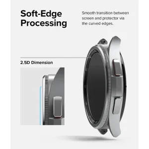 محافظ صفحه نمایش راینو مدل R-Glass مناسب برای مچ بند هوشمند سامسونگ Galaxy Watch 6 Classic 43mm