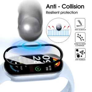 محافظ صفحه نمایش آکوآرا مدل PMMA مناسب برای ساعت هوشمند شیائومی Mi Band 10 بسته دو عددی