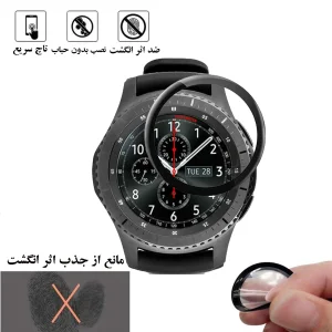 محافظ صفحه نمایش هورس مدل PMMAWH مناسب برای ساعت هوشمند سامسونگ Gear S3