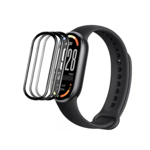 محافظ صفحه نمایش آکوآرا مدل PMMA مناسب برای ساعت هوشمند شیائومی Mi Band 10 بسته سه عددی
