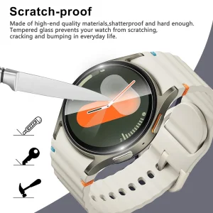 محافظ صفحه نمایش راینو مدل R-Glass مناسب برای ساعت هوشمند سامسونگ Galaxy Watch 7 40mm بسته 3 عددی