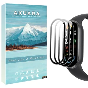 محافظ صفحه نمایش آکوآرا مدل PMMA مناسب برای ساعت هوشمند شیائومی Mi Band 4 12mm بسته سه عددی