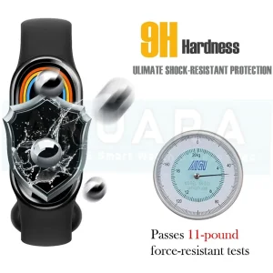 محافظ صفحه نمایش آکوآرا مدل PMMA مناسب برای ساعت هوشمند شیائومی Mi Band 4 12mm بسته سه عددی