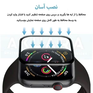 محافظ صفحه نمایش آکوآرا مدل PMMA مناسب برای ساعت هوشمند امیزفیت Pop 2 بسته سه عددی